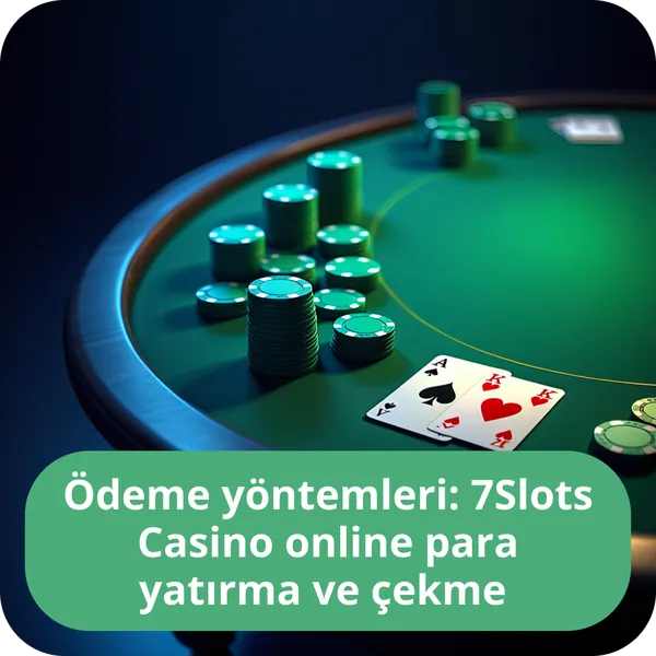 Ödeme yöntemleri: 7Slots Casino online para yatırma ve çekme