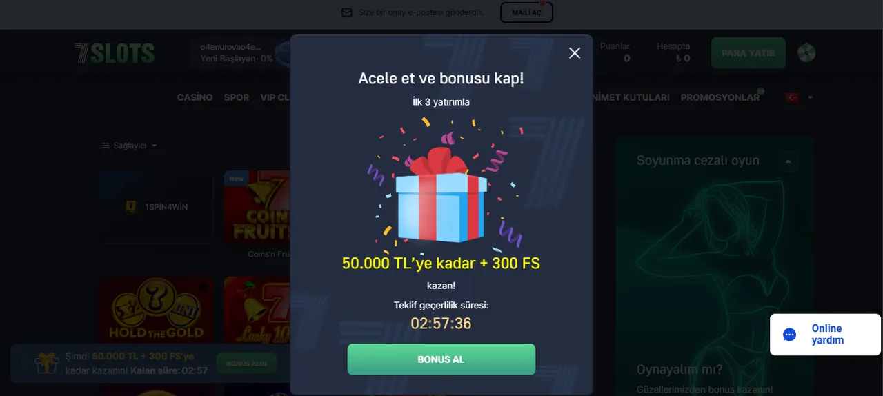 Ödül programı detaylı - 7Slots bonus bakiyesi nasıl kullanılır